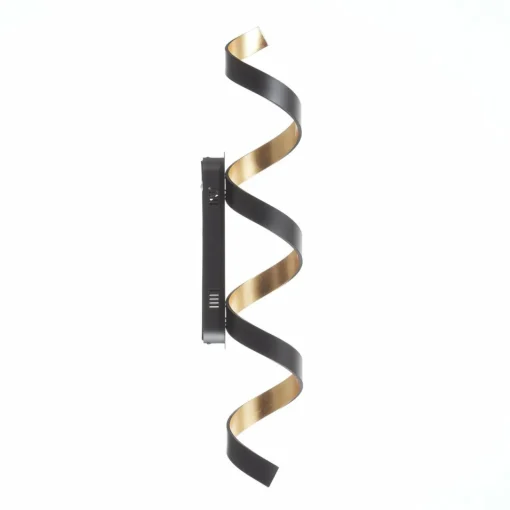 Eco-Light Plafonnier LED Helix en noir-doré| Plafonniers Led|Plafonniers