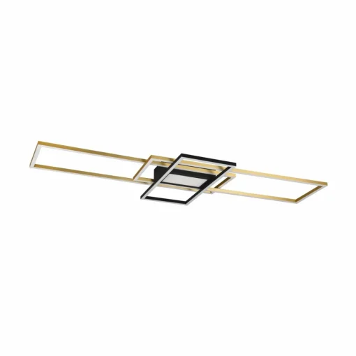 Trio Lighting Plafonnier LED Irvine, CCT, intensité lumineuse variable, laiton| Plafonniers Led|Plafonniers