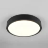 Trio Lighting Plafonnier LED Iseo, noir, Ø 40 cm, intensité variable, bois| Plafonniers Led|Plafonniers