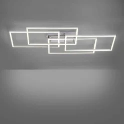 JUST LIGHT. Plafonnier LED Iven, dim, acier, 95x51,5cm| Plafonniers Led|Plafonniers