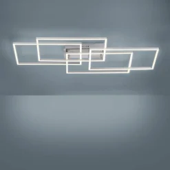 JUST LIGHT. Plafonnier LED Iven, dim, acier, 95x51,5cm| Plafonniers Led|Plafonniers