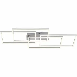 JUST LIGHT. Plafonnier LED Iven, dim, acier, 95x51,5cm| Plafonniers Led|Plafonniers