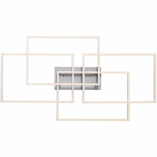 JUST LIGHT. Plafonnier LED Iven, dim, acier, 95x51,5cm| Plafonniers Led|Plafonniers
