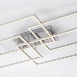 JUST LIGHT. Plafonnier LED Iven, dim, acier, 95x51,5cm| Plafonniers Led|Plafonniers