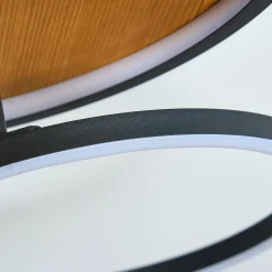 Eco-Light Plafonnier LED Kiru, pin, longueur 60,8 cm, à 3 lampes, bois| Plafonniers Led|Plafonniers