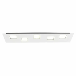 Fabbian Plafonnier LED long Quarter en blanc| Plafonniers Led|Plafonniers
