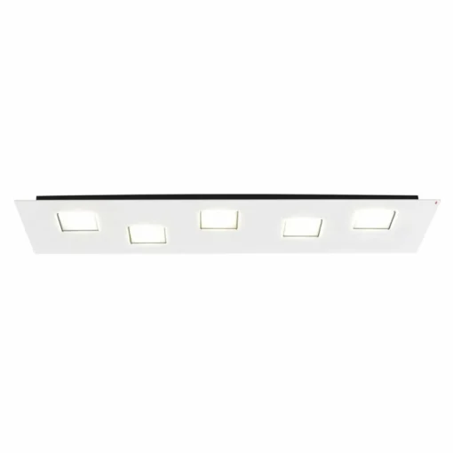 Fabbian Plafonnier LED long Quarter en blanc| Plafonniers Led|Plafonniers