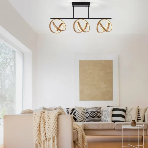 Paul Neuhaus Plafonnier LED Loop, dimmable, à trois lampes| Plafonniers Led|Plafonniers