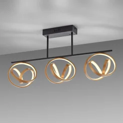 Paul Neuhaus Plafonnier LED Loop, dimmable, à trois lampes| Plafonniers Led|Plafonniers