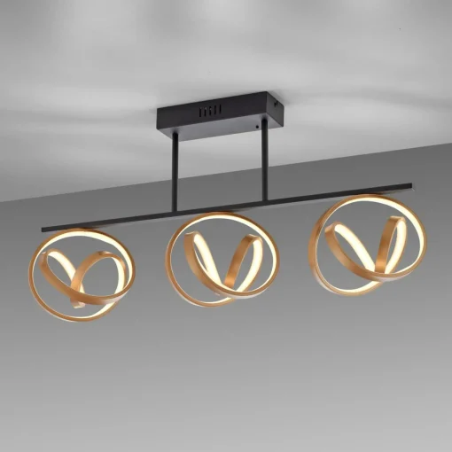 Paul Neuhaus Plafonnier LED Loop, dimmable, à trois lampes| Plafonniers Led|Plafonniers