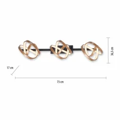 Paul Neuhaus Plafonnier LED Loop, dimmable, à trois lampes| Plafonniers Led|Plafonniers
