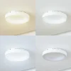 Lucande Plafonnier LED Samvel, Ø 38,4 cm, blanc, fer| Plafonniers Led|Plafonniers
