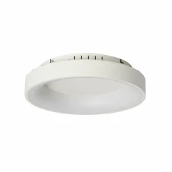 Lucande Plafonnier LED Samvel, Ø 38,4 cm, blanc, fer| Plafonniers Led|Plafonniers
