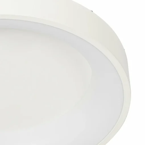 Lucande Plafonnier LED Samvel, Ø 38,4 cm, blanc, fer| Plafonniers Led|Plafonniers