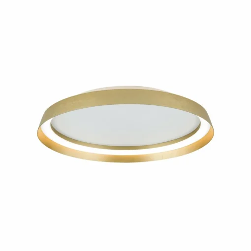 ORION Plafonnier LED Manta, Ø 45 cm, doré, aluminium, up/down| Plafonniers Led|Plafonniers