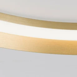 ORION Plafonnier LED Manta, Ø 45 cm, doré, aluminium, up/down| Plafonniers Led|Plafonniers