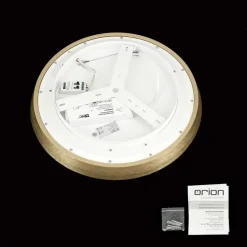 ORION Plafonnier LED Manta, Ø 45 cm, doré, aluminium, up/down| Plafonniers Led|Plafonniers