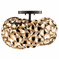 Schuller Valencia Plafonnier LED Narisa, Ø 46 cm, doré rosé| Plafonniers Led|Plafonniers