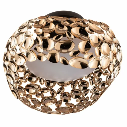 Schuller Valencia Plafonnier LED Narisa, Ø 46 cm, doré rosé| Plafonniers Led|Plafonniers