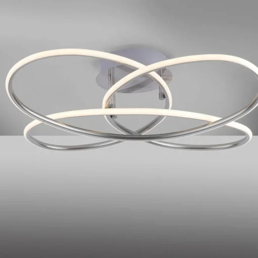 JUST LIGHT. Plafonnier LED Node, dimmable, acier| Plafonniers Led|Plafonniers