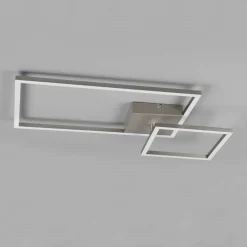 Reality Leuchten Plafonnier LED Padella inclinable 4 000 K nickel| Plafonniers Led|Plafonniers