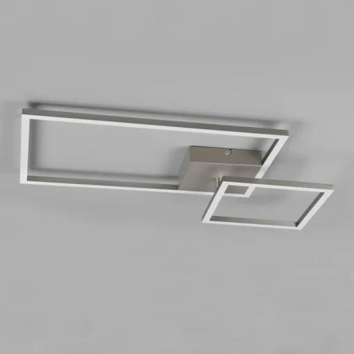 Reality Leuchten Plafonnier LED Padella inclinable 4 000 K nickel| Plafonniers Led|Plafonniers