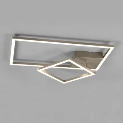 Reality Leuchten Plafonnier LED Padella inclinable 4 000 K nickel| Plafonniers Led|Plafonniers