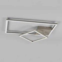 Reality Leuchten Plafonnier LED Padella inclinable 4 000 K nickel| Plafonniers Led|Plafonniers