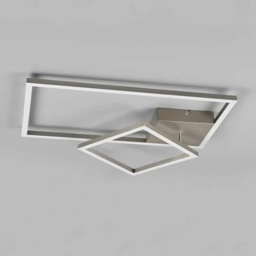 Reality Leuchten Plafonnier LED Padella inclinable 4 000 K nickel| Plafonniers Led|Plafonniers