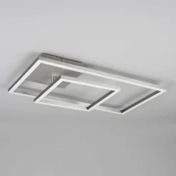 Reality Leuchten Plafonnier LED Padella inclinable 4 000 K nickel| Plafonniers Led|Plafonniers
