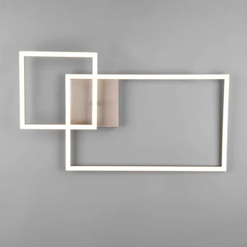 Reality Leuchten Plafonnier LED Padella inclinable 4 000 K nickel| Plafonniers Led|Plafonniers