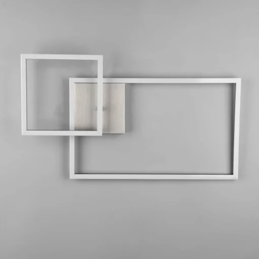 Reality Leuchten Plafonnier LED Padella inclinable 4 000 K nickel| Plafonniers Led|Plafonniers
