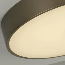 Searchlight Plafonnier LED Palma, bronze, Ø 25 cm, acier/acrylique| Plafonniers Led|Plafonniers