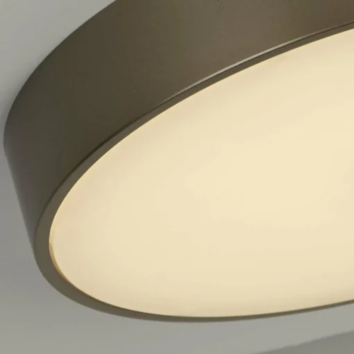 Searchlight Plafonnier LED Palma, bronze, Ø 25 cm, acier/acrylique| Plafonniers Led|Plafonniers