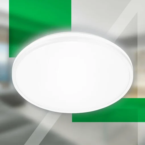 Briloner Plafonnier LED Pulap A, blanc, Ø 33 cm, plastique| Plafonniers Led|Plafonniers