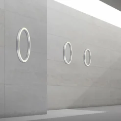 PURE Plafonnier LED Lines, Ø 70 cm, argenté, CCT, télécommande| Plafonniers Led|Plafonniers