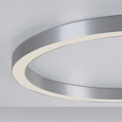 PURE Plafonnier LED Lines, Ø 70 cm, argenté, CCT, télécommande| Plafonniers Led|Plafonniers