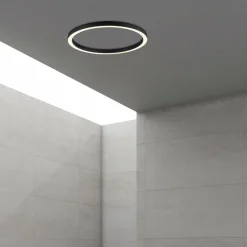 PURE Plafonnier LED Lines, Ø 70 cm, anthracite, CCT, télécommande| Plafonniers Led|Plafonniers