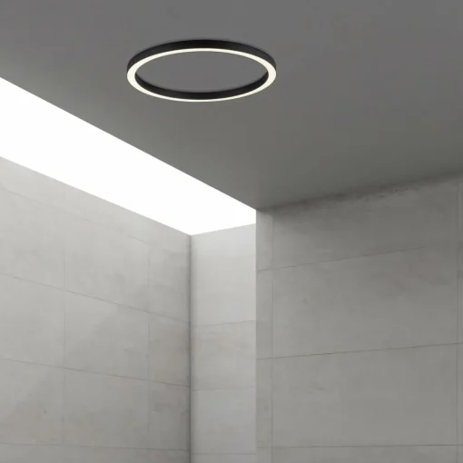 PURE Plafonnier LED Lines, Ø 70 cm, anthracite, CCT, télécommande| Plafonniers Led|Plafonniers
