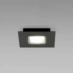 Fabbian Plafonnier LED Quarter noir| Plafonniers Led|Plafonniers