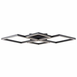 Brilliant Plafonnier LED Quon CCT avec télécommande 4 lampes| Plafonniers Led|Plafonniers