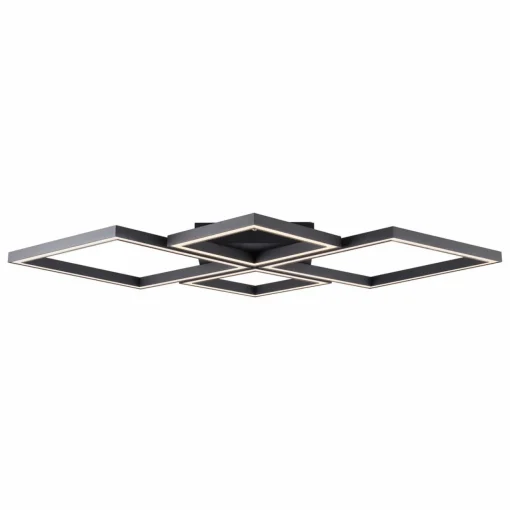 Brilliant Plafonnier LED Quon CCT avec télécommande 4 lampes| Plafonniers Led|Plafonniers