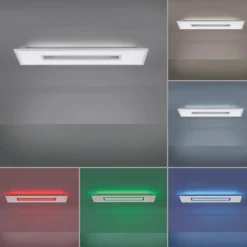 JUST LIGHT. Plafonnier LED Recess rectangulaire, dimmable RGBW| Plafonniers Led|Plafonniers