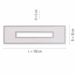 JUST LIGHT. Plafonnier LED Recess rectangulaire, dimmable RGBW| Plafonniers Led|Plafonniers