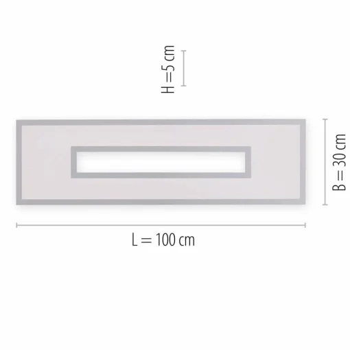JUST LIGHT. Plafonnier LED Recess rectangulaire, dimmable RGBW| Plafonniers Led|Plafonniers