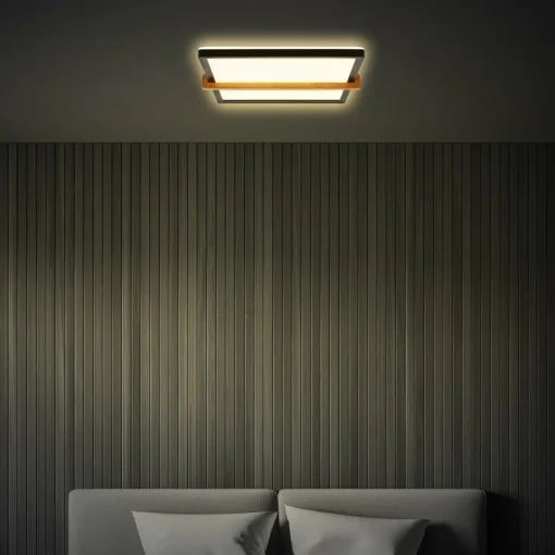 Briloner Plafonnier LED Remsa, 29x31,5 cm, plastique, noir| Plafonniers Led|Plafonniers