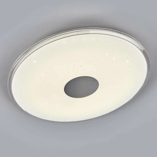 Trio Lighting Plafonnier LED rond Shogun avec aspect scintillant| Plafonniers Led|Plafonniers