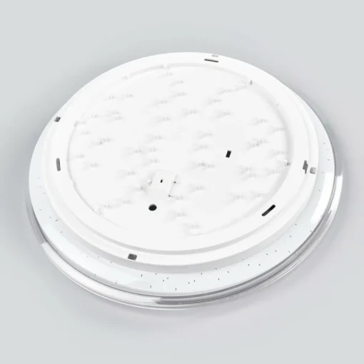 Trio Lighting Plafonnier LED rond Shogun avec aspect scintillant| Plafonniers Led|Plafonniers