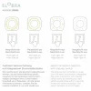 Elobra Plafonnier LED Scandi Forêt, 58 cm, vert, bois MDF| Plafonniers Led|Plafonniers