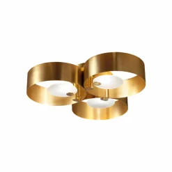 Masiero Plafonnier LED Sound à 3 lampes, doré| Plafonniers Led|Plafonniers